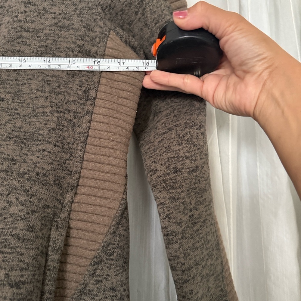 The North Face Brown Fleece Hooded Full Zip Jacket Women’s Small - Picture 12 of 15